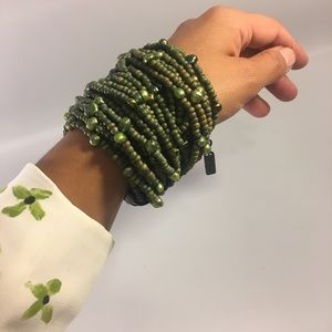 MONIES green beaded bracelet